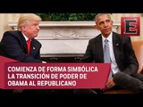 Incómodo encuentro entre Obama y Trump en la Casa Blanca