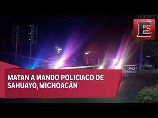 Asesinan a jefe de la policía en Michoacán