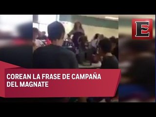 Niños gritan "Construye el Muro" a estudiantes latinos