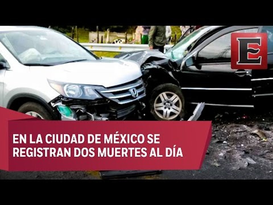 Accidentes viales dejan en México 16 mil muertos al año