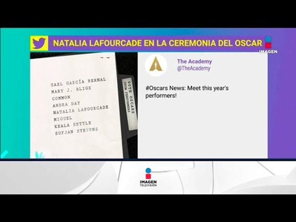 ¡Natalia Lafourcade cantará en la entrega de los Oscares! | De Primera Mano