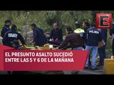 Realizan recreación del asesinato de los presuntos asaltantes de la México-Toluca