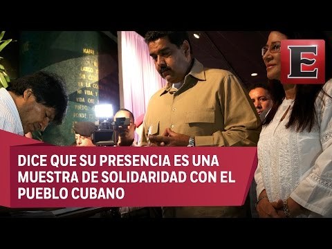 Nicolás Maduro y Evo Morales en La Habana para los funerales de Fidel Castro