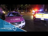 Policías capitalinos rescatan a mujer taxista encajuela por asaltantes