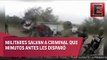 Militares salvan la vida de presunto sicario en Tamaulipas