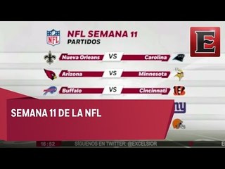 Próximos partidos de la NFL en la semana 11