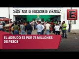 Maestros de Veracruz toman las instalaciones de la Secretaría de Educación local