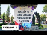 La Av. Congreso de la Unión se transformó en una galería de arte