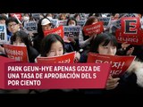 Surcoreanos piden la dimisión de su presidenta por tráfico de influencias