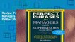 Review  Perfect Phrases for Managers and Supervisors, Second Edition (Perfect Phrases Series)