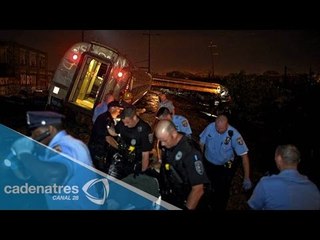 IMPRESIONANTE!!! Descarrila tren en Filadelfia; hay 6 muertos