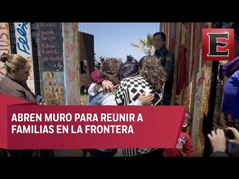 Familias se reencuentran por algunos minutos en frontera de San Diego y Tijuana