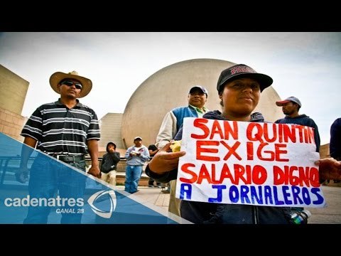 Jornaleros de San Quintín, exigen salario mínimo de 200 pesos