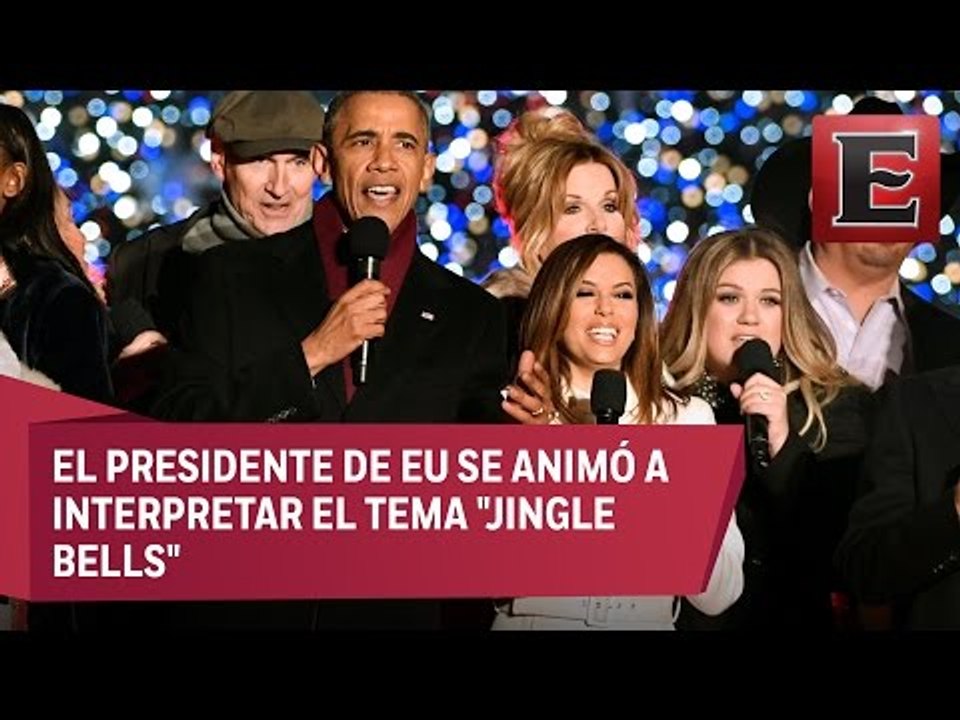 Barack Obama canta villancicos junto a Marc Anthony