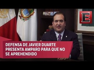Defensa de Javier Duarte presenta amparo para evitar que sea aprehendido