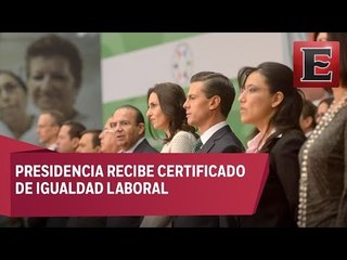 Gobierno federal recibe certificado en igualdad