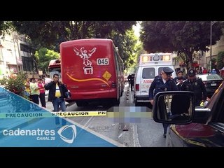 Muere joven atropellado por el metrobús