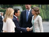 Así recibió EPN a los reyes de España