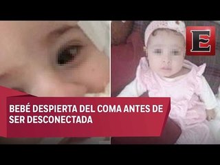 Bebé de un año despierta del coma justo antes de ser desconectada