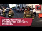 Explota registro de cableado subterráneo en la zona Centro