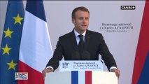Discours poignant d'Emmanuel Macron à l'hommage national de Charles Aznavour - L'info du vrai du 05/10 - CANAL+