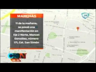 Las marchas para hoy 09 de junio