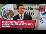 Peña Nieto refrenda su compromiso con los derechos humanos