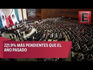 Congreso de la unión terminara el año con 200 mil 131 pendientes