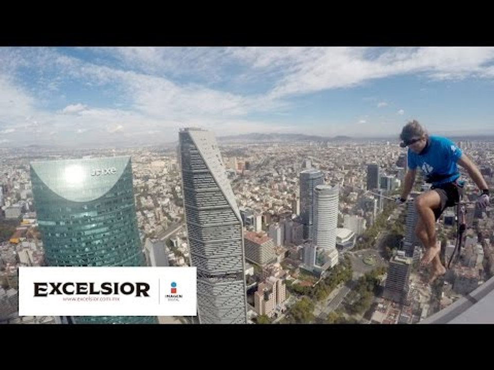 El alemán que rompió récord de altura en CDMX