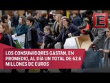 Londinenses abarrotan las tiendas por compras navideñas