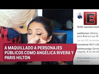 Alfonso Waithsman maquilla a Rubí para sus XV años