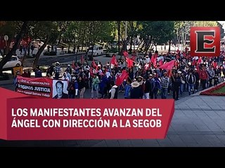 Antorchistas afectan la circulación en Paseo de la Reforma