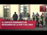 Más de 500 alumnos de la UNAM Benito Juárez toman clases en la calle