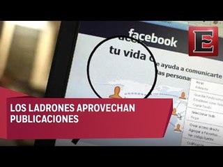 Redes sociales, nuevo catálogo para robos
