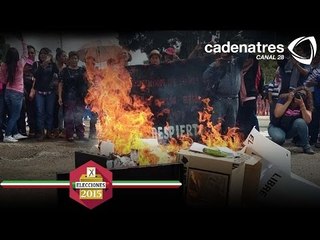 VIDEO: Jornada electoral violenta en Oaxaca  / Elecciones 2015