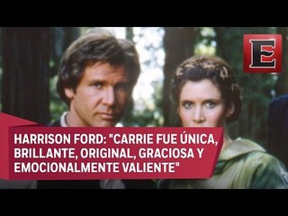 Famosos se despiden de la actriz Carrie Fisher
