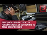 Realizan en México 819 intervenciones telefónicas por seguridad nacional