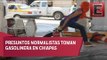 Encapuchados destrozan gasolineras en Chiapas