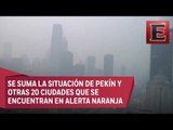 Alerta roja en 25 ciudades de China por contaminación