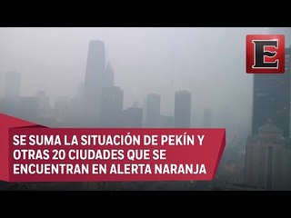 Alerta roja en 25 ciudades de China por contaminación