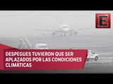 AICM suspende actividades por densa niebla