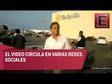 Miguel Ángel Yunes intenta detener saqueos en Veracruz