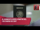 Aumento en el precio de pasaportes en México