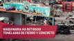 Avance del 60% en remoción de escombros en mercado de Tultepec
