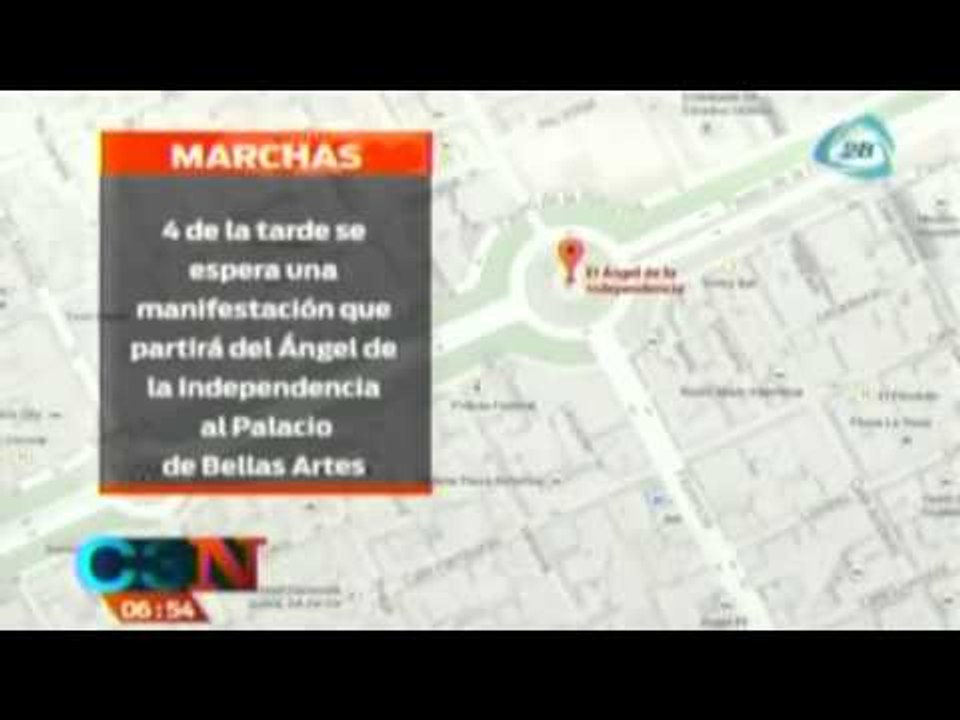 Las marchas para hoy 26 de junio