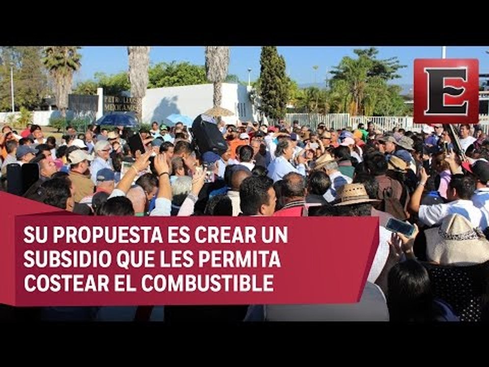 Transportistas toman un almacén de Pemex en Morelos