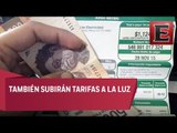 Aumentarán tarifas a la luz en 2017