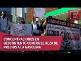 Marchas y bloqueos en la CDMX contra el gasolinazo