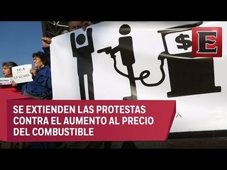 Bloqueos en carreteras en contra del gasolinazo