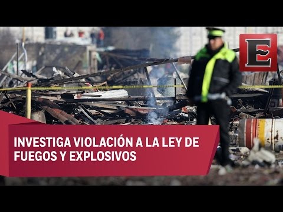 PGR indagará la explosión en el mercado de San Pablito, Tultepec